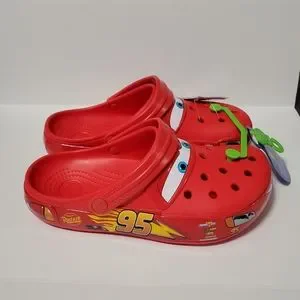 Authentic Lightning McQueen Light Up Crocs Adult 13M *1ST RELEASE